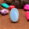 Bella Pietra Lunare Arcobaleno Gemma 925 Sterling Argento Artigianale Anello All