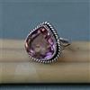 Anello Fatti A Mano In Argento Sterling 925 Con Gemma Ametista Africana AA-30
