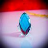 Sottile Blu Tormalina Gemma 925 Argento Sterling Artigianale Anello Tutti Misura