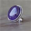 Valentine's Regalo Ametista Gemma 925 Argento Sterling Mano Anello Tutti Misure
