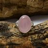 Adorabile Quarzo Rosa Gemma 925 Argento Sterling Handmade Anello Tutte le Taglie