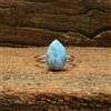 Handmade Adorabile Caraibi Larimar Gemma 925 Argento Sterling Handmade Anello All Misura