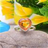 Incredibile Citrino Topazio Gemma 925 Argento Sterling Handmade Anello All Size