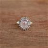 Fantastici Quarzo Rosa Gemma 925 Argento Sterling Artigianale Anello All Misura