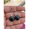 Orecchini In Argento Sterling 925 Con Onice Nero Naturale Fatti A Mano A-105A