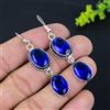 Orecchino Fatto A Mano In Argento Sterling 925 Con Gemma Di Tanzanite S-42