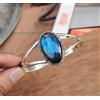 Bella Pietra Labradorite 925 Argento Sterling Fatto a Mano Bracciale RM-25