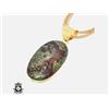 Ciondolo Lush Blood Jaspar Pietra Gemma S-265 In Argento 925