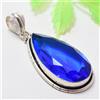 Pendente Fatto A Mano In Argento Sterling 925 Con Gemma London Blue Topaz EH-14