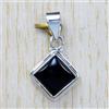Ciondolo Artigianale In Pietra Onice Nera In Argento 925 S-43
