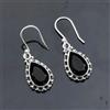 Orecchini In Argento 925 Fatto A Mano Gemma Onice Nera A-106A