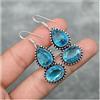 Orecchini Lush Con Topazio Azzurro In Argento 925 Made A Mano A-79A