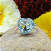 Handmade Favoloso Svizzero Blu Topazio Gemma 925 Argento Sterling Handmade Anello
