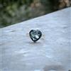 San Nero Spinello Gemma 925 Argento Sterling Artigianale Anello Tutte le Misure