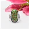Belli Verde Rame Turchese Gemma 925 Argento Sterling Artigianale Anello All Size