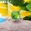 Brillante Peridoto Topazio Gemma 925 Argento Sterling Handmade Anello All Misura