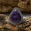 Meravigliosi Africano Ametista Gemma 925 Argento Sterling Handmade Anello All