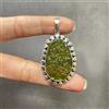 Gorgiosa Gemma Di Moldavite Pendente Fatto A Mano In Argento Sterling 925 AS-82