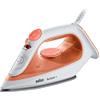 Braun TexStyle 1 SI 1009 Steam iron Non-stick soleplate 1900 W Orange, White