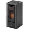 Pegaso Stufa A Pellet Elliot 6 Ventilata - 5,5 kW Ad Alta Efficienza Energetica : Colore - Antracite