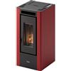 Pegaso Stufa A Pellet Elliot 6 Ventilata - 5,5 kW Ad Alta Efficienza Energetica : Colore - Bordeaux