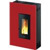 Pegaso Stufa A Pellet Madison 5 - Modello Ventilato Da 5 kW Ad Alta Efficienza Energetica : Colore - Bordeaux