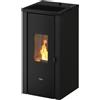 Pegaso Stufa Pellet 7kW VERA 7 - Modello Ventilato Ad Alta Efficienza : Colore - Antracite