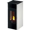 Pegaso ST.PELLET SABA 14 Stufa a Pellet Ventilata Potente : Colore - Bianco
