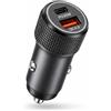 Dripio Caricabatterie USB-C, 30W PD+QC 4.0, in alluminio, con 2 porte, dimensioni: 1 pollice