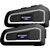 Dripio Interfono per moto Duo TK-X2 - Auricolare Bluetooth, radio FM, cancellazione del rumore