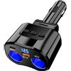 Dripio Caricabatterie USB da 30W con tecnologia PD e QC 18W, 12/24V, 2 porte, interruttore a sfioramento