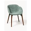 Westwing Collection Sedia imbottita con braccioli Tula - Verde chiaro