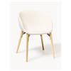 Westwing Collection Sedia imbottita con braccioli Tula - Beige