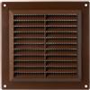 LIRAST 150x150mm Marrone Griglia di Ventilazione in Plastica - Griglie D'Aerazione