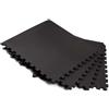 JK Fitness Set Tappetini Componibili Nero, dim 62x62x1,2 cm
