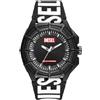 Diesel Framed orologio per uomo, Movimento al quarzo a energia solare con cinturino in silicone, acciaio inossiorologio perbile o pelle