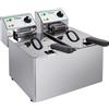 Fimar Friggitrice elettrica da banco - capacità 4+4 litri - 230V/1/50Hz / 0 - 5 Litri / 6 - 10 Litri / 2 / Elettrico / Rif. 33269
