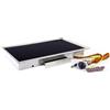 ADDA Fry-Top da incasso in vetroceramica - superficie liscia liscio - con sgocciolatoio e comando remoto e cornice inox