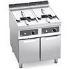 Bertos Friggitrice elettrica 22+22 litri - COMANDI BFLEX - Potenziata 22Kwx2