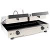 ADDA Piastra doppia in vetroceramica 3 kW - basi rigate e coperchi rigati - 230V/1/50Hz / 2 / Piastra inferiore e superiore rigata / AD / 999580 / Rif. 36765