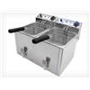 Beckers Friggitrice elettrica da banco - capacità 8+8 litri - con rubinetto scarico olio - 230V/1/50Hz / 11 - 20 Litri / 2 / Elettrico / Beckers / Rif. 7238