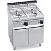 Bertos Friggitrice elettrica 2 vasche 10+10 litri su vano - Potenziata - Alimentazione 220-240/3