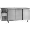 Bertos Tavolo Frigorifero profondità 600 - T. Lavoro: 0/+10°C - Piano liscio angoli squadrati - 60 cm / Positiva / 3 Porte / Sinistra / Liscio / Rif. 104867