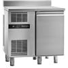 Bertos Tavolo Frigorifero profondità 700 - T. Lavoro: 0/+8°C - Piano con alzatina angoli squadrati - 70 cm / Positiva / 1 Porta / Sinistra / Con Alzatina / Rif. 105233