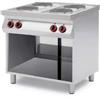 Tecnosteel Cucina 4 piastre elettriche tonde su vano neutro