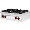 Tecnosteel Cucina a gas da banco 4 fuochi - accensione manuale
