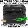 Brother MULTIFUNZIONE BROTHER DCP-L1660W LASER B/N USB + WIFI + LAN NUOVA DISPONIBILE