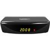 Digiquest MDD Mini Decoder Digitale Terrestre DVB-T2 HEVC Full HD, Media Player USB, Display con Orologio, Compatto e Facile da Installare, Nero