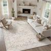 PureCozy Tappeto Salotto 200x300cm Tappeti Beige | Vintage, Camera da Letto, Antiscivolo, Lavabile in Lavatrice, Grande, Tapette, Soggiorno, Carpet, Pelo, Corto, Rug