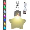 Generico Luce Per Borsa, Luce Per Borsetta, Lucis Ricaricabili Borsette Da Donna, Luces Notturna Luminosa Da Appendere Alla Borsa, Portachiavi LED Borsas Con Sette Colori, Mini Lampada A Led Borsas(Stella)